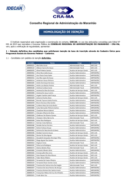 EDITAL DEFINITIVO ISENÇAO_DEFERIDO_CRA-MA