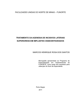 tratamento da agenesia de incisivos laterais superiores