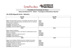 Dia 22/06 (Segunda-Feira) &ndash; Matutino