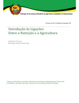 Introdu&ccedil;&atilde;o &agrave;s Liga&ccedil;&otilde;es Entre a Nutri&ccedil;&atilde;o e a Agricultura
