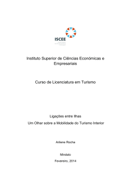 Liga&ccedil;&otilde;es entre Ilhas &ndash; Um Olhar sobre a Mobilidade do