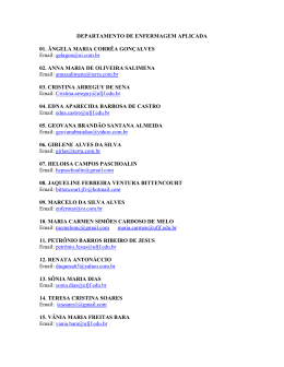 rela&ccedil;ao de professores dep eap