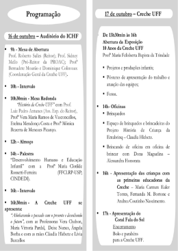 Consulte a programação completa das comemorações.