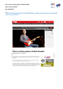 Tema: Oeiras vai leiloar guitarra de Mark Knopfler