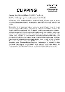 Veículo: Jornal da Manhã Data: 27/06/2012 Pág: Online