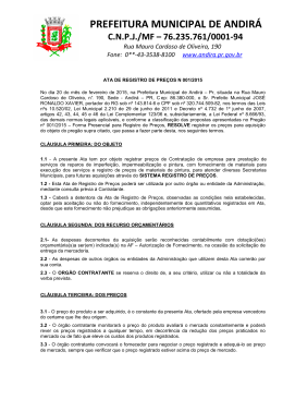ata de registro de preços n 001-2015
