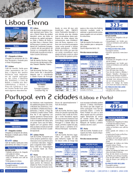 Lisboa Eterna Portugal em 2 cidades (Lisboa e Porto)