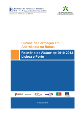 Relatório de Follow-up 2010-2013 Lisboa e Porto Cursos de