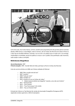 LEANDRO | Biografia Com uma curta, mas muito intensa, carreira