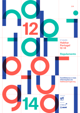 Habitar Portugal 12–14 Regulamento - Habitar Portugal 2012-14
