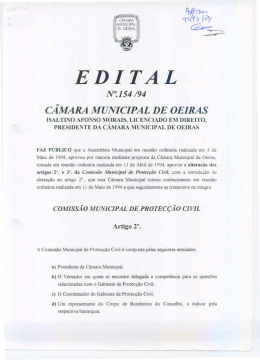 Altera&ccedil;&atilde;o do art&ordm; 2&ordm; e 3&ordm; da Comiss&atilde;o Municipal de Protec&ccedil;&atilde;o Civil