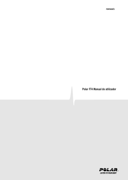 Polar FT4 Manual do utilizador