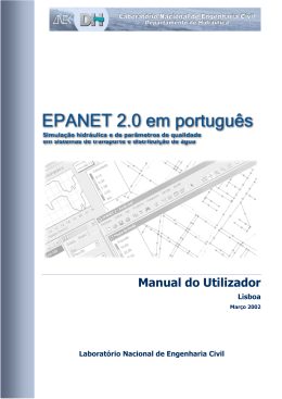 EPANET 2. Manual do utilizador