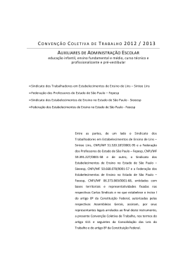 convencao coletiva de trabalho - lins