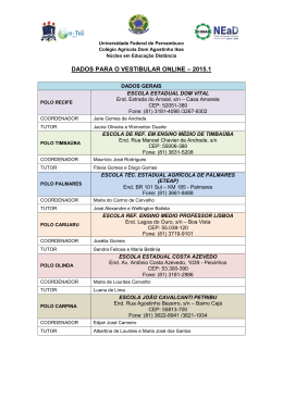 Dados dos polos com Vestibular Online