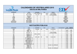 CALENDARIO DE VESTIBULARES 2015