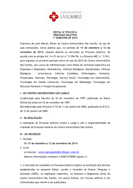 Edital 076-2014 - Processo Seletivo dos Cursos de