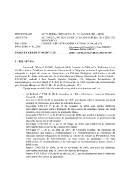 parecer cee/pe n&ordm; 05/2007-ces
