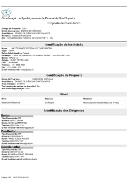 Proposta de Curso Novo Identificação da Instituição - mpec