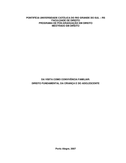 PONTIF&Iacute;CIA UNIVERSIDADE CAT&Oacute;LICA DO RIO GRANDE DO SUL