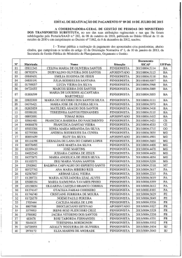 EDITAL DE REATIVAÇÃO DEy PAGAMENTO N° 89 DE 10 DE