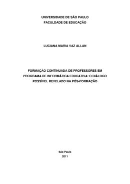 Forma&ccedil;&atilde;o continuada de professores em programa de inform&aacute;tica