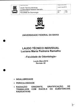 Laudo Tecnico Individual - LUCIANA MARIA PEDREIRA RAMALHO