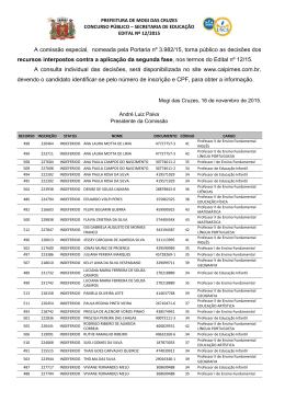 A comiss&atilde;o especial, nomeada pela Portaria n&ordm; 3.982/15, torna