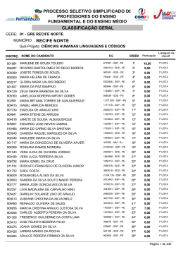 Resultado Classifica&ccedil;&atilde;o Geral