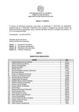 Gradua&ccedil;&atilde;o - Tribunal de Justi&ccedil;a de Santa Catarina