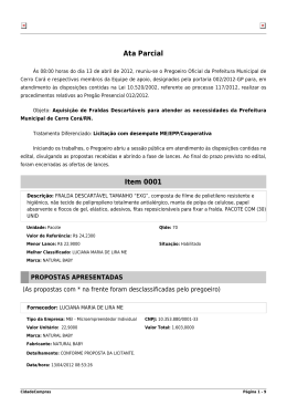 Ata Parcial - CidadeCompras