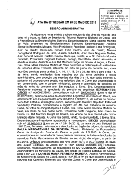 cERTIDÃo DE PUBLICAÇÃO - Tribunal Regional Eleitoral do Ceará