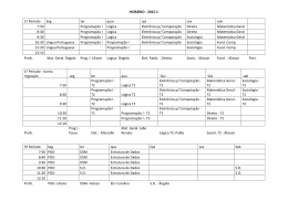 HOR&Aacute;RIO - 2015-1 1&ordm; Per&iacute;odo Seg ter quar qui sex sab 7:50