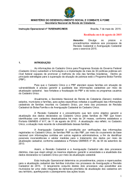 Instrução Operacional nº 76 - MINISTÉRIO DO Desenvolvimento