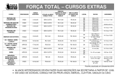 FORÇA TOTAL – CURSOS EXTRAS