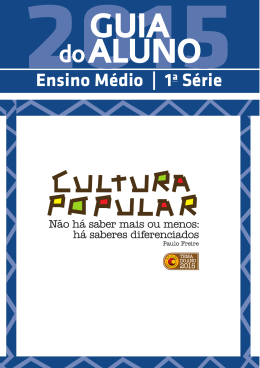 1&ordf; s&eacute;rie do Ensino M&eacute;dio