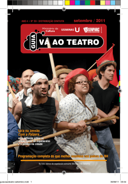 guia v&aacute; ao teatro - setembro 2011