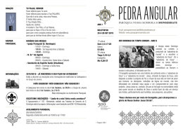 Pedra Angular - Paróquia Nossa Senhora de Monserrate