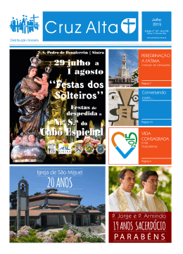 Edi&ccedil;&atilde;o n&ordm; 127 Julho 2015 - Unidade Pastoral de Sintra