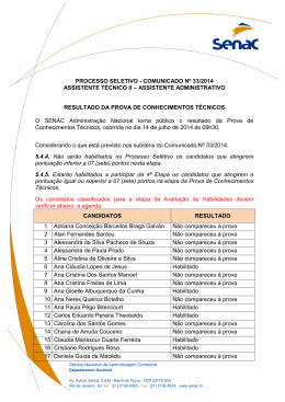 Resultado da prova