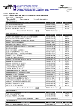 Clique aqui para acessar a relação dos convocados na 1ª