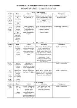 13 a 20 de setembro de 2014