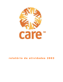 RELATÓRIO DE ATIVIDADES 2004