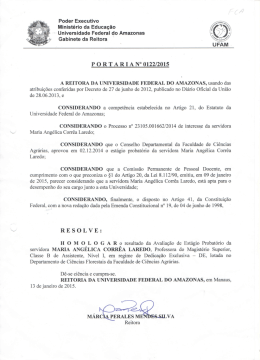 Portaria 122/2015- Avalia&ccedil;&atilde;o de Est&aacute;gio Maria Ang&eacute;lica