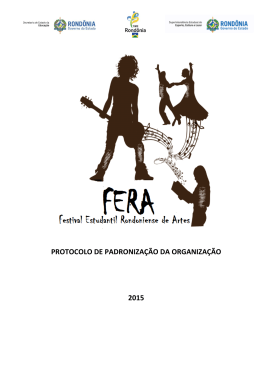 Protocolo de Padroniza&ccedil;&atilde;o FERA