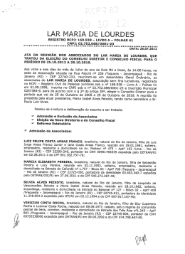 LAR MARIA DE LOURDES - Minist&eacute;rio P&uacute;blico do Estado do Rio de