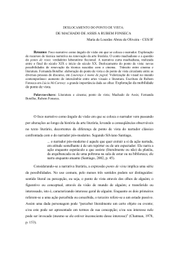 DE MACHADO DE ASSIS A RUBEM FONSECA Maria de Lourdes