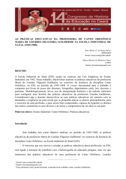 as pr&aacute;ticas educativas da professora de canto orfe&ocirc;nico maria de