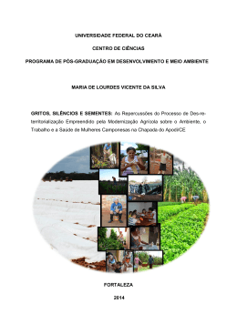 Arquivo em PDF - Dados e textos sobre a Luta pela Terra e a