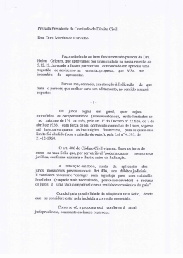 Anexo da Comissão de Direito Civil ao parecer da Dra. Helen Lima
